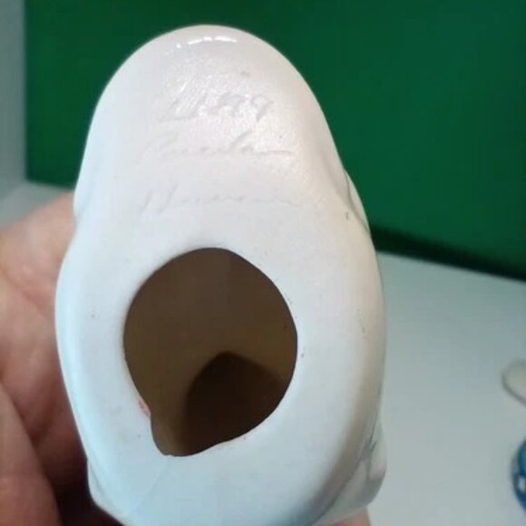 Rare Peter Okumoto Porcelain Hawaii Plumeria Dolphin + Surfing Santa Signed - Picture 11 of 13